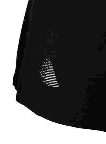 Trainingsshirt met mesh en lange mouwen, Black, Packshot image number 2