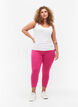 Basic 3/4 legging in viscose, Roze, Model image number 1