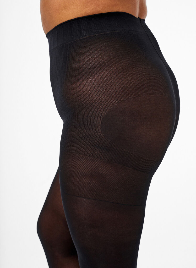 Push up panty Denier 60, Zwart, Model image number 1