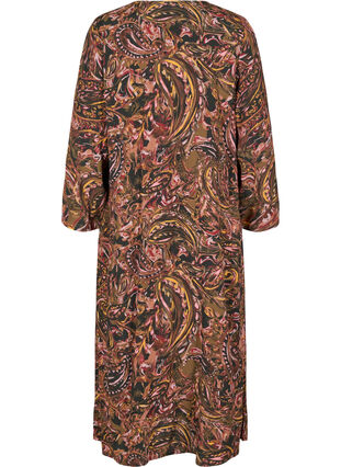 Lange viscose kimono met print, Paisley AOP, Packshot image number 1
