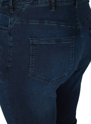 Super slim Amy jeans met hoge taille, Dark blue denim, Packshot image number 3
