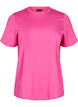 Basic katoenen T-shirt met ronde hals, Roze, Packshot image number 0