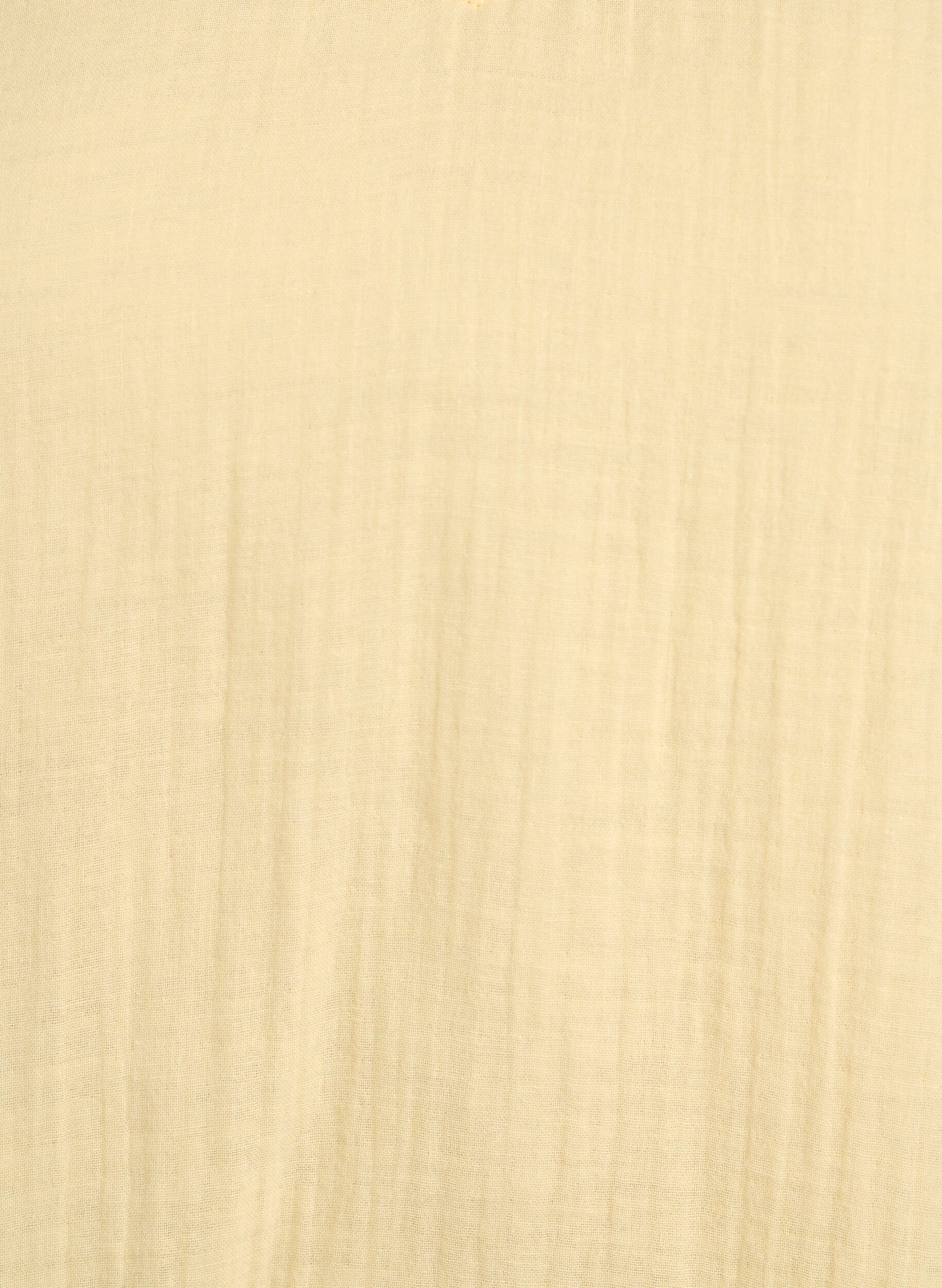 ZizziMouwloze top van katoenen mousseline met ruches, Geel, Packshot image number 2