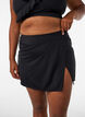 Bikinibroekje met slip en wikkel-effect, Zwart, Model image number 2