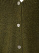 Vest met V-hals en ribstructuur, Groen, Packshot image number 2