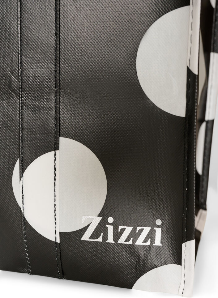 Shoppingtas met ritssluiting, Zwart, Packshot image number 2
