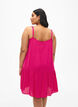 zomerjurk met bandjes, gemaakt van viscose, Raspberry Sorbet, Model image number 1