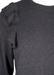  Blouse met lange mouwen en ruches, Dark Grey Melange, Packshot image number 2