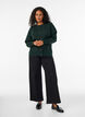 Fijngebreide cardigan met ronde hals, Groen, Model image number 1