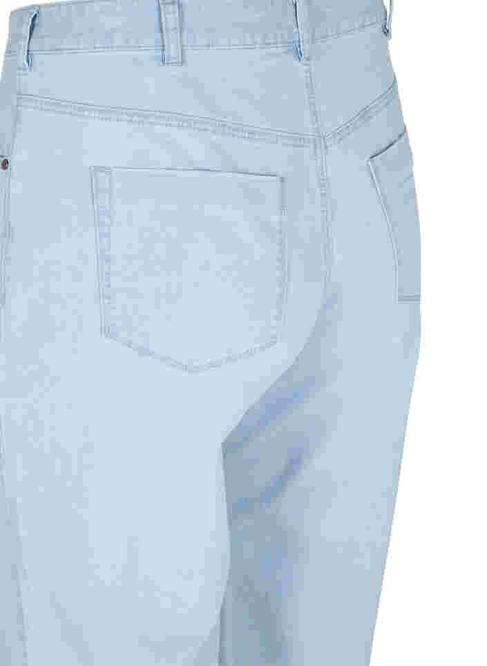 Straight jeans met enkellengte, Light blue denim, Packshot image number 3