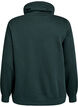 Sweatshirt met hoge kraag en zakken, Groen, Packshot image number 1