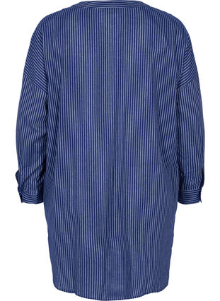 Gestreepte blouse in 100% katoen, Ocean Cavern Stripe, Packshot image number 1