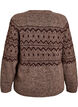 Vest met jacquardpatroon, Bruin, Packshot image number 1