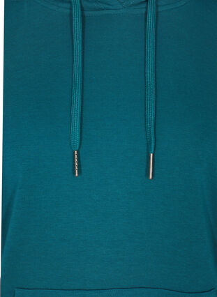 Sweatshirt met capuchon en zak, Pacific, Packshot image number 2