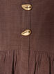 Mouwloze peplumblouse met decoratieve knopen, Bruin, Packshot image number 2