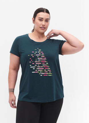 Trainingsshirt met print, Ponderosa Pine w. A, Model image number 0