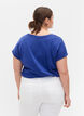 T-shirt met korte mouwen in een katoenmix, Blauw, Model image number 2