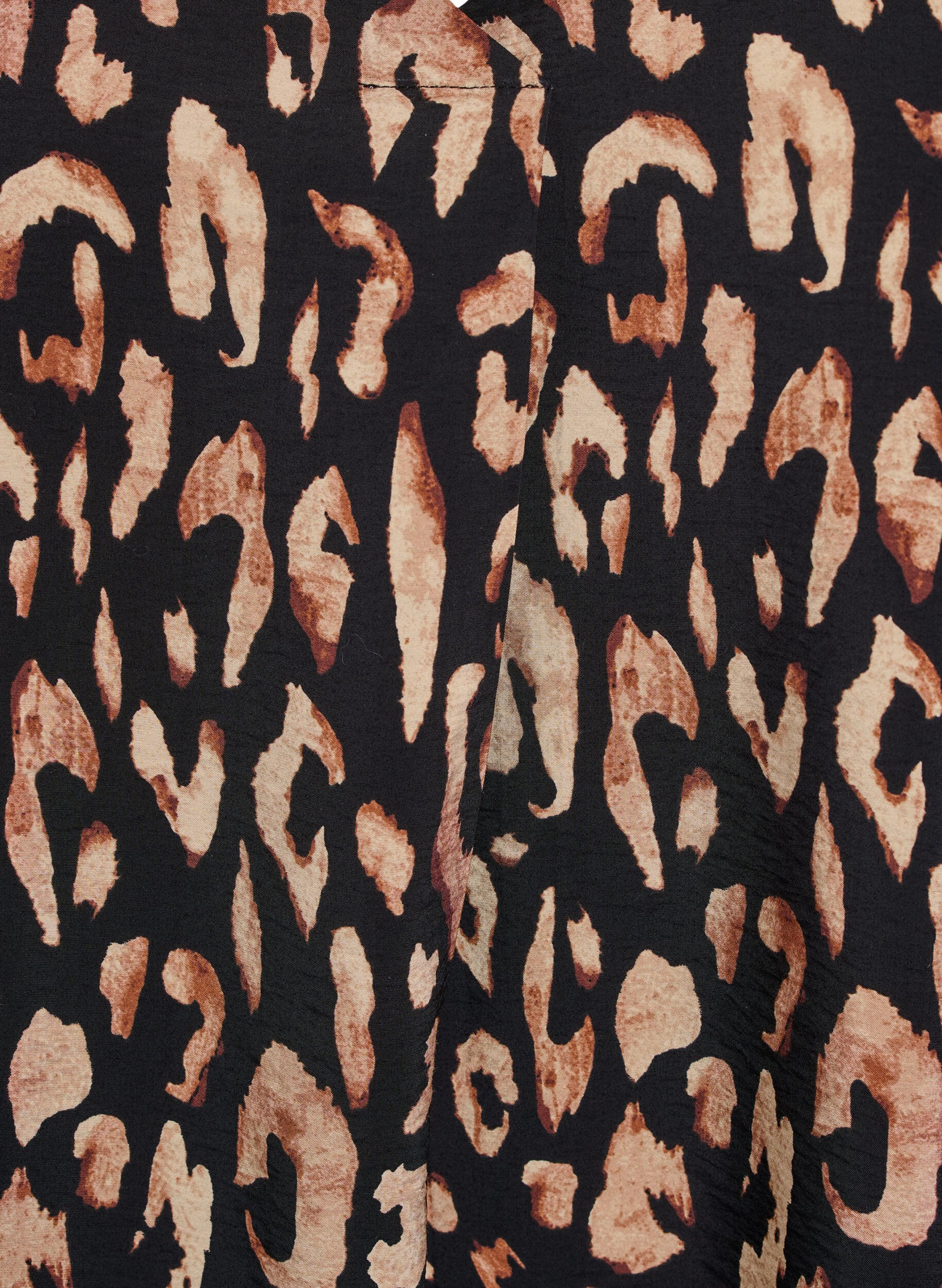 ZizziJurk met V-hals van viscose, Zwart, Packshot image number 2