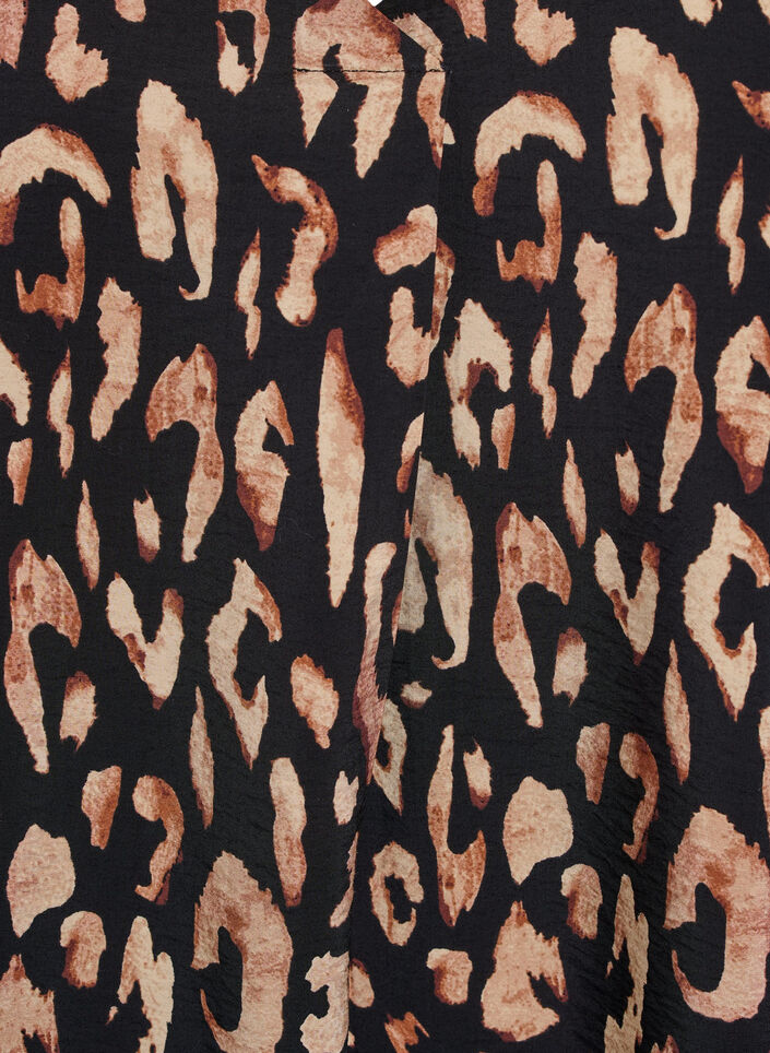 Jurk met V-hals van viscose, Zwart, Packshot image number 2