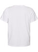 T-shirt van biologisch katoen met teddybeermotief, Wit, Packshot image number 1