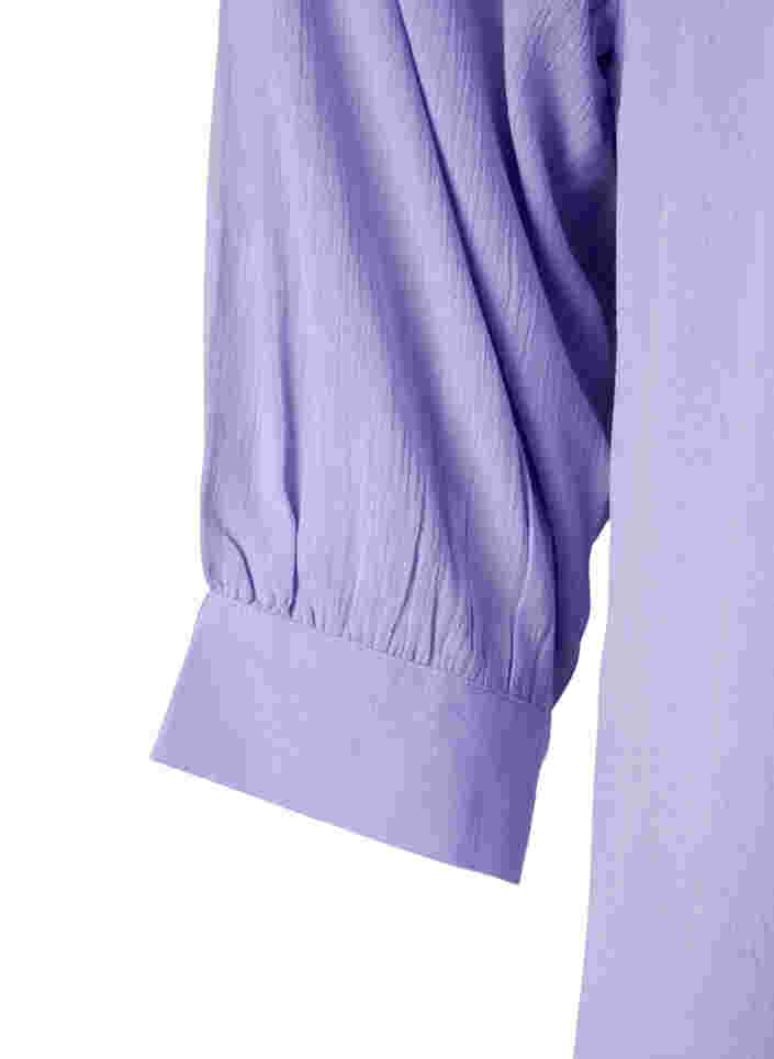 Tuniek van viscose met 3/4-mouwen, Lavender, Packshot image number 2