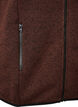 Vest met hoge hals en ritssluiting, Bruin, Packshot image number 3