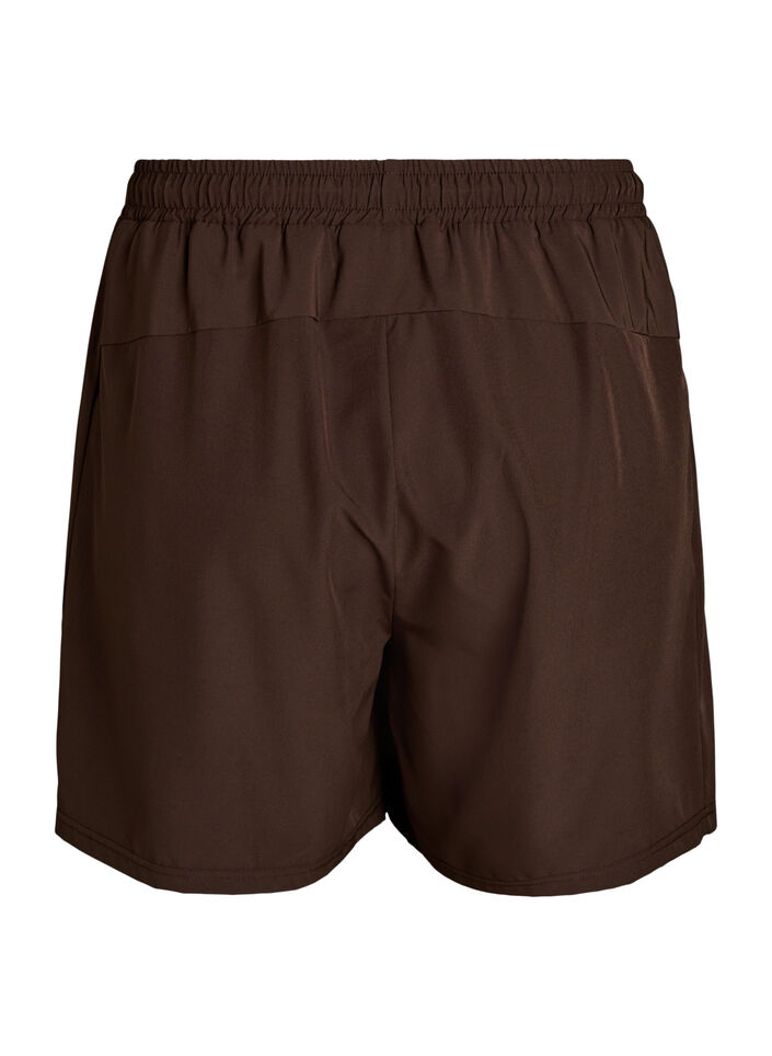 Trainingshort met binnenbroek en telefoonzakje, Bruin, Packshot image number 1