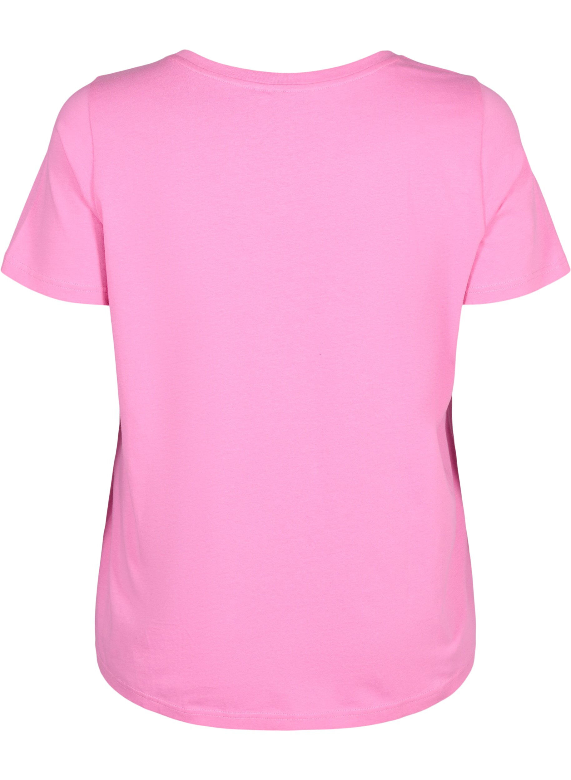 Zizzi Katoenen T-shirt met geborduurde kers, Roseb. W. CherryEMB., Packshot image number 1