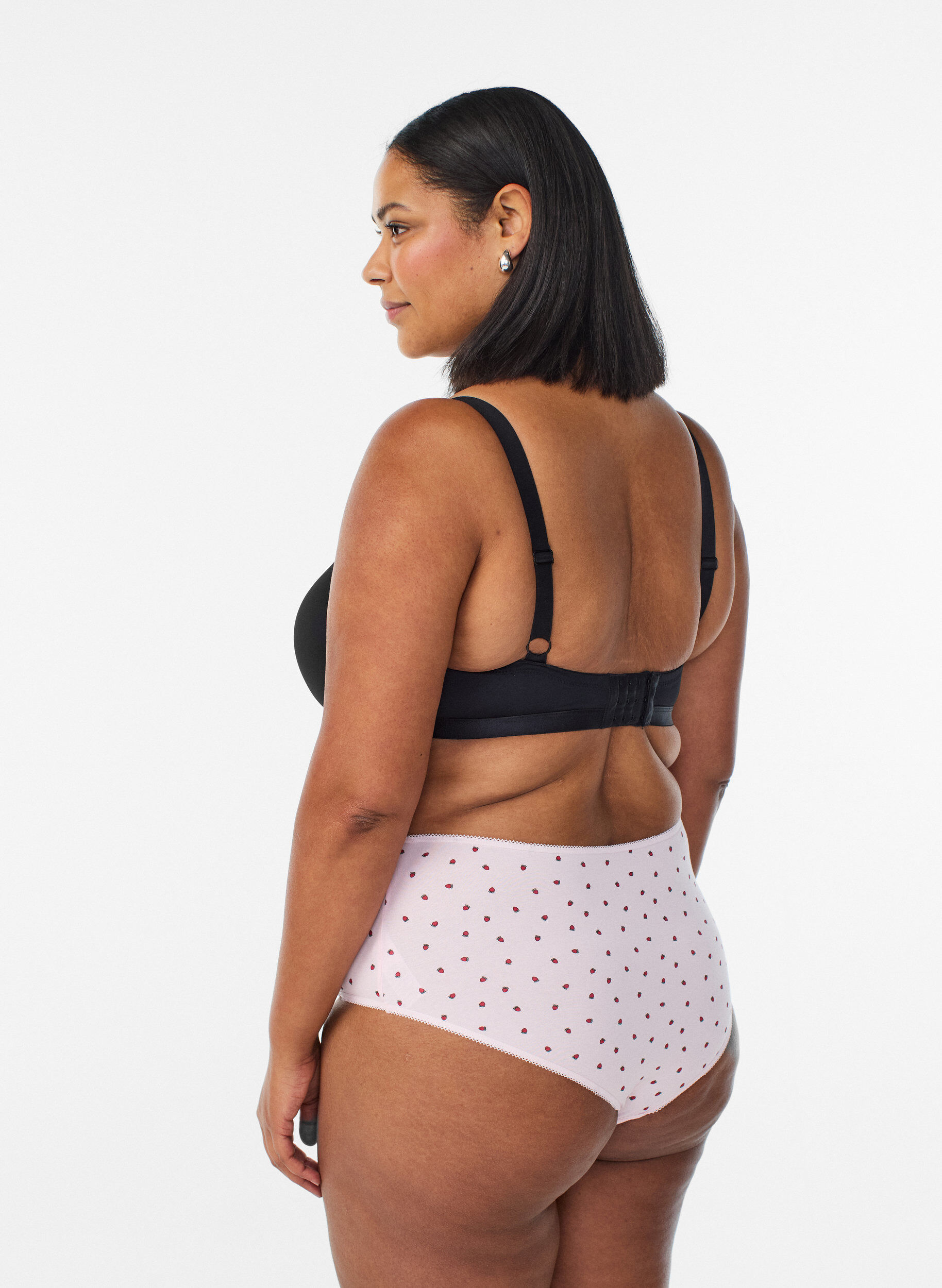 Zizzi 7-pack hipsterslip met normale taille, Rood, Model image number 1