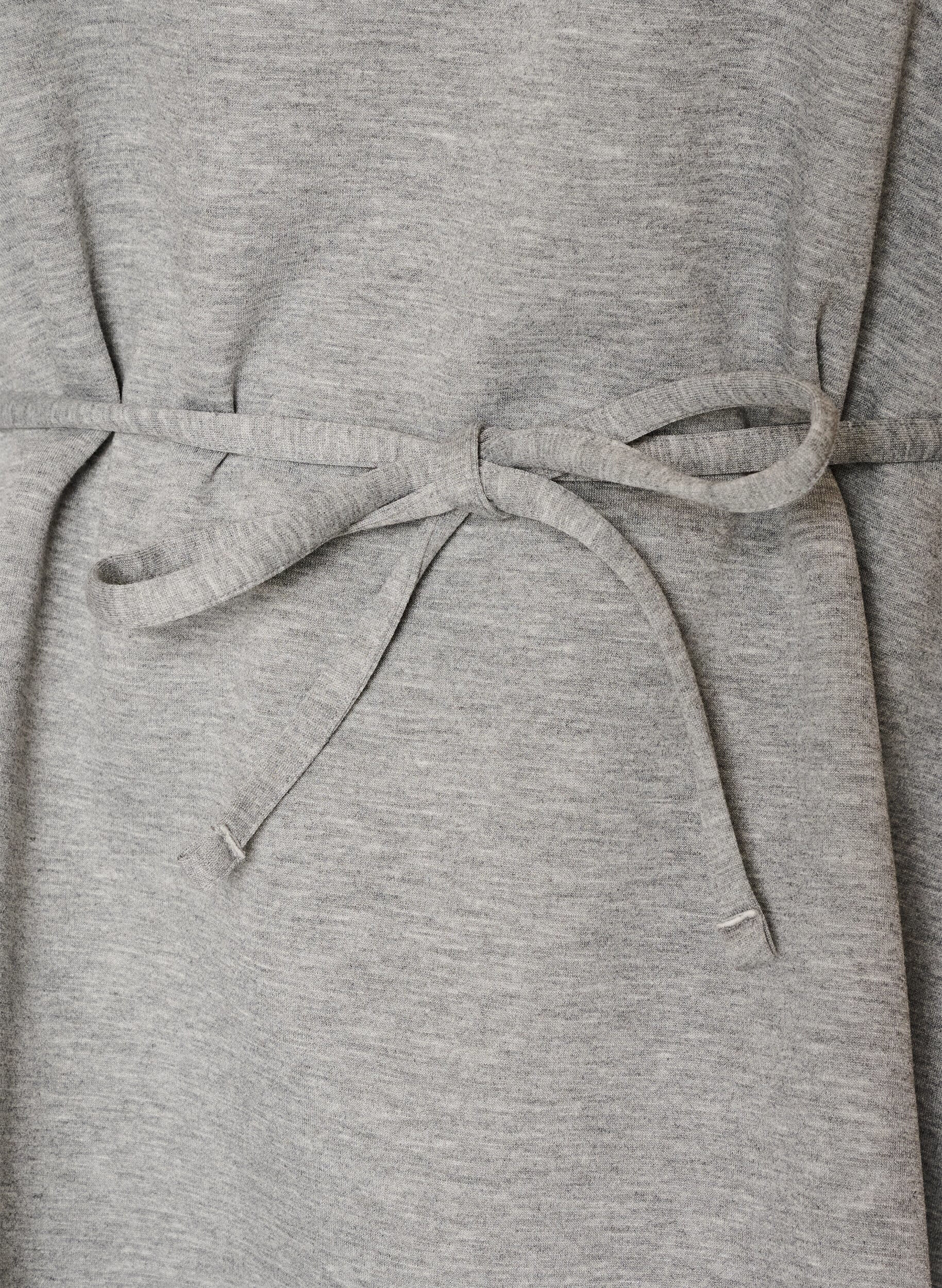 ZizziBlouse met strik en pofmouwen, Grijs, Packshot image number 2