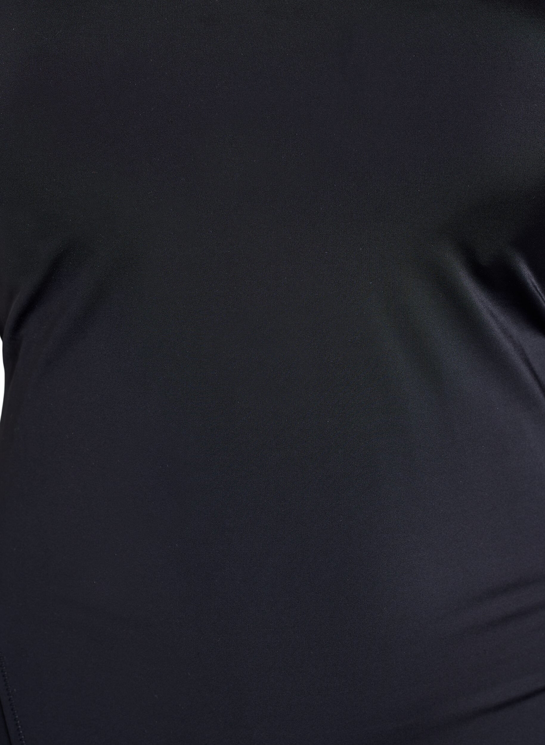 Zizzi Badpak met detail op de rug, Zwart, Packshot image number 2