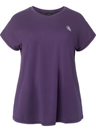 Trainings T-shirt met korte mouwen, Purple Plumeria
