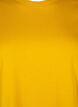 Basic katoenen T-shirt met ronde hals, Geel, Packshot image number 2