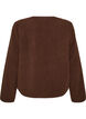 Teddyjack met een ronde hals en knopen, Bruin, Packshot image number 1