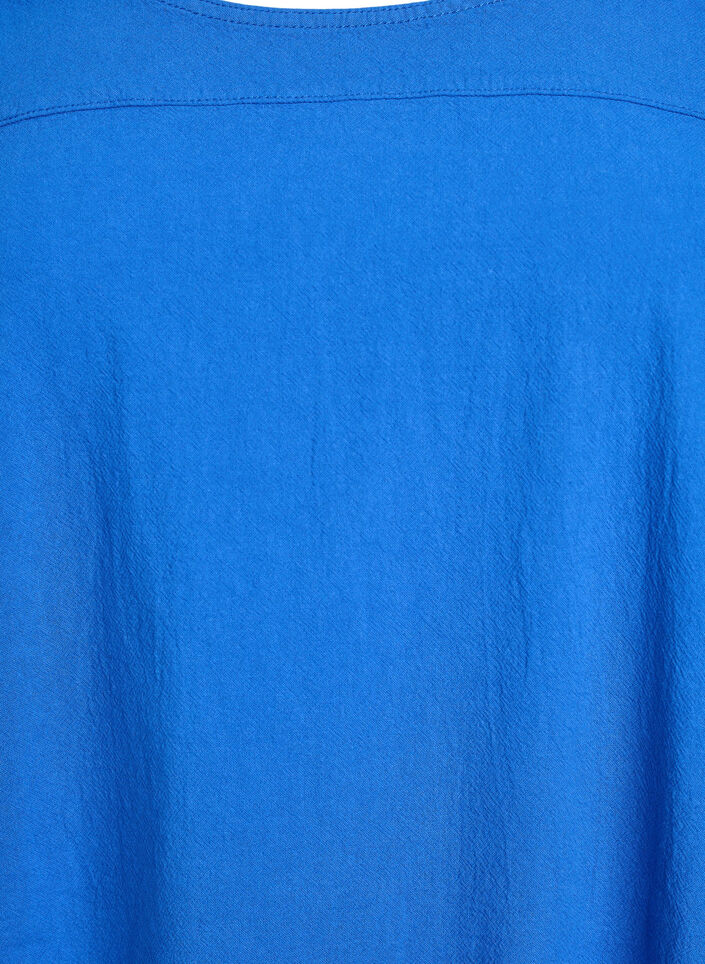 Katoenen jurk met korte mouwen, Blauw, Packshot image number 2