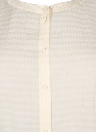 Lyocell overhemdblouse met textuur, Antique White, Packshot image number 2