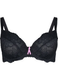 Support the breasts  - kanten beha met beugel, Black