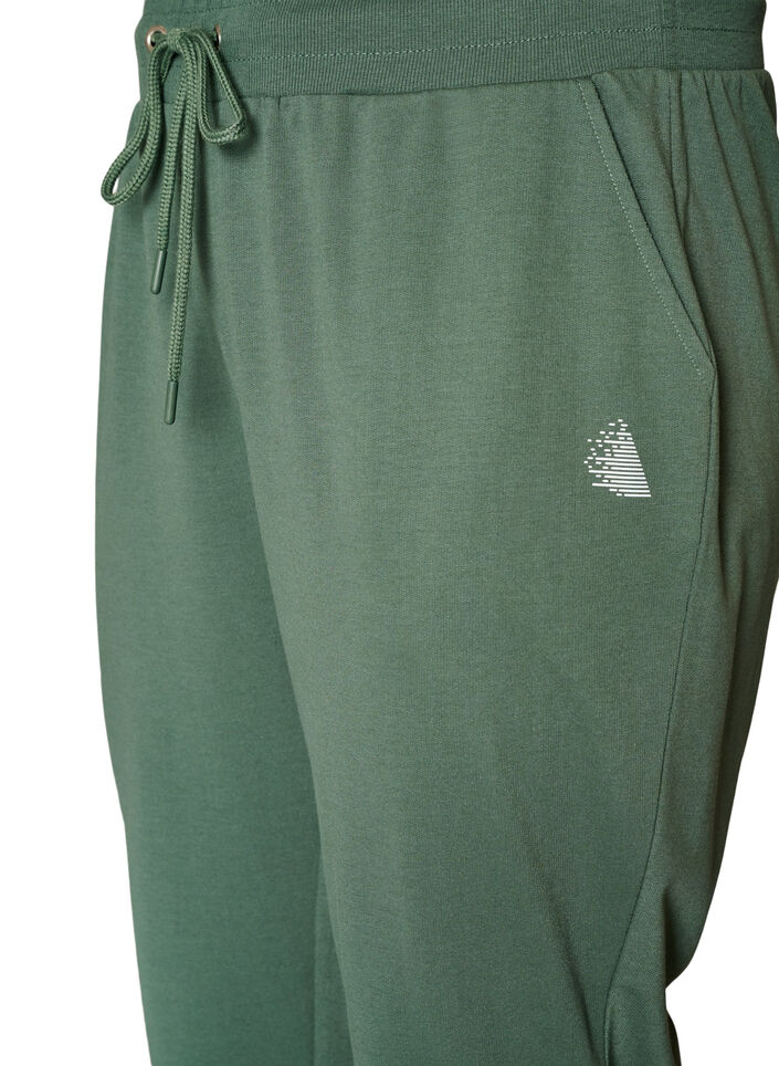 Losse trainingsbroek met zakken, Groen, Packshot image number 2