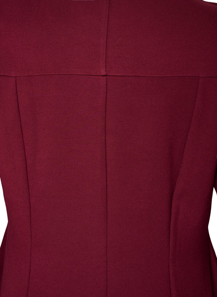 A-vorm jurk met 3/4-mouwen, Rood, Packshot image number 3