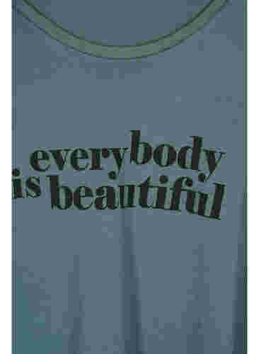 Katoenen nachthemd met korte mouwen en print, Balsam W. Everybody, Packshot image number 2