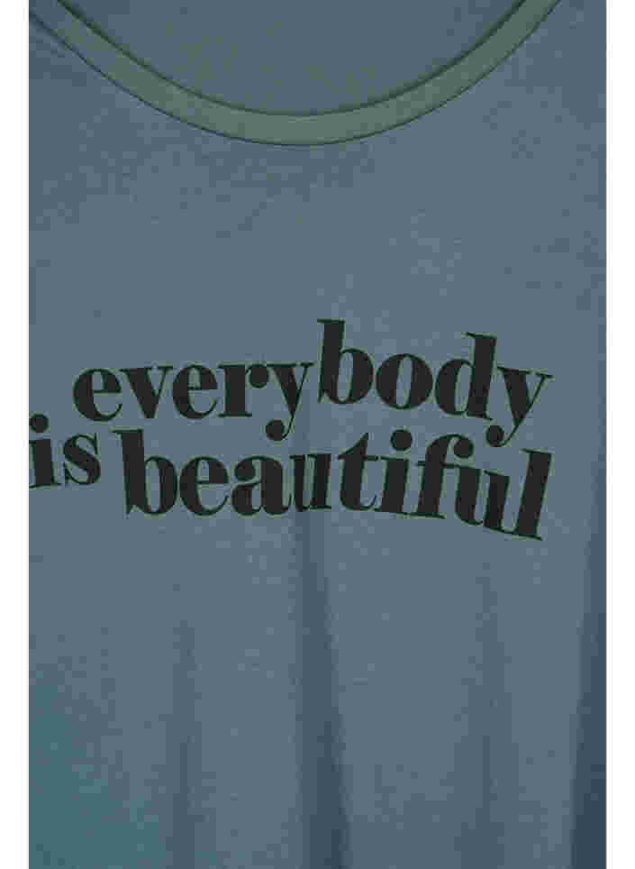Katoenen nachthemd met korte mouwen en print, Balsam W. Everybody, Packshot image number 2