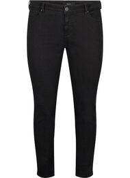 Emily jeans met reguliere taille en slanke pasvorm, Black