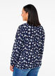 Blouse met lange mouwen en bloemenprint, Blauw, Model image number 2