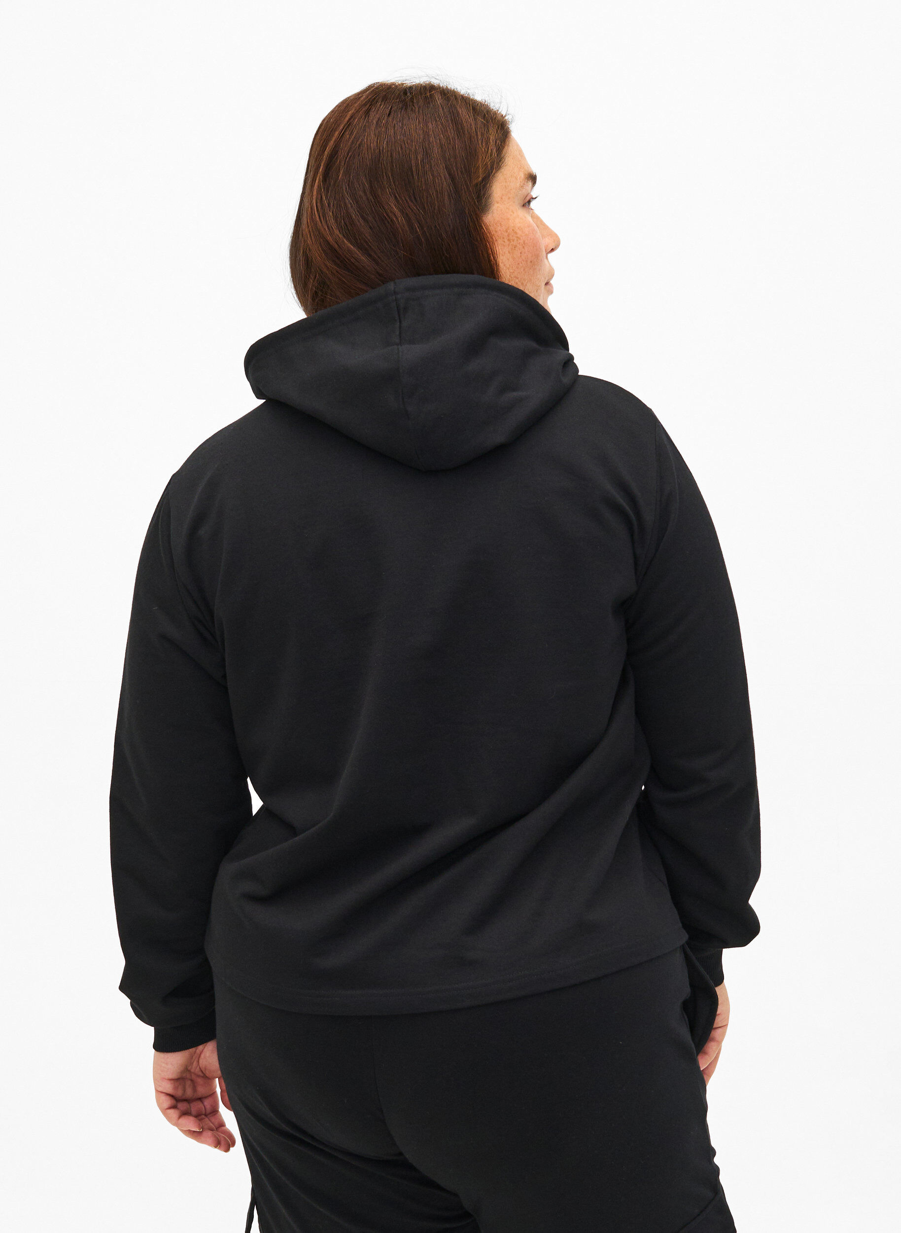 Zizzi Sweat hoodie, Black, Model image number 1