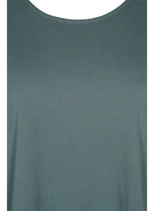 T-shirt met mix van katoen, Balsam Green, Packshot image number 2