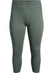 Basic 3/4 legging in viscose, Groen, Packshot image number 0