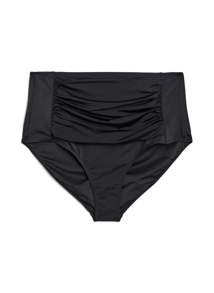 Bikinibroekje met high waist, Zwart, Packshot image number 0