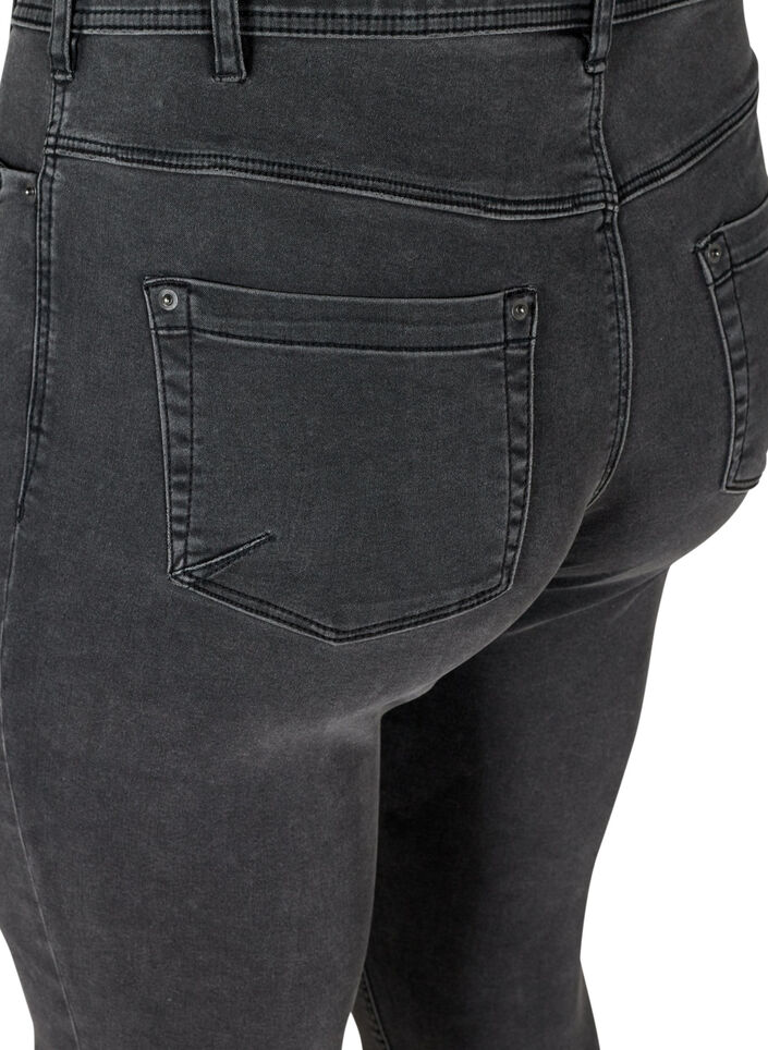 Cropped Amy jeans met rits, Grijs, Packshot image number 3
