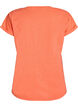 T-shirt van katoen in neon kleur, Oranje, Packshot image number 1