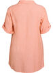 Tuniek van linnen en viscose met A-vorm, Oranje, Packshot image number 1